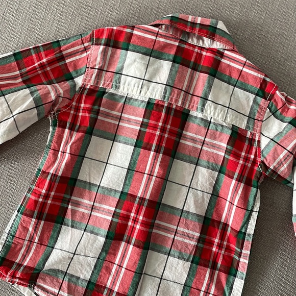 18m Carter’s Christmas plaid dress shirt - Picture 5 of 5